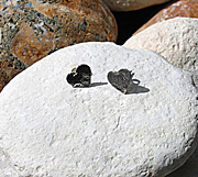 Sterling silver heart earrings